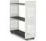 Стеллаж мобильный Kobor SM3-90/30 white/wood 221497 1