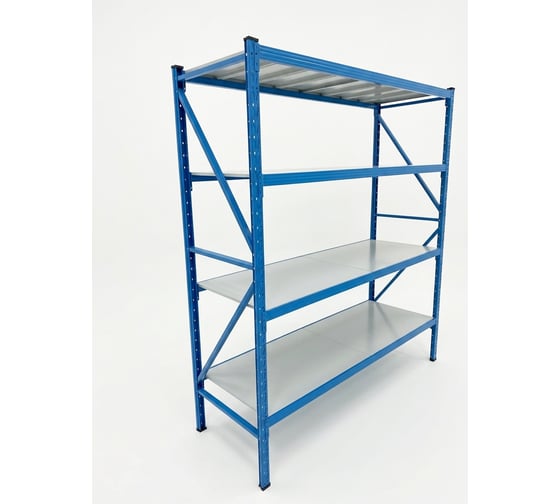Стеллаж на зацепах Garnelle RAL7035/RAL5012 GR-R02 1800x600x2000