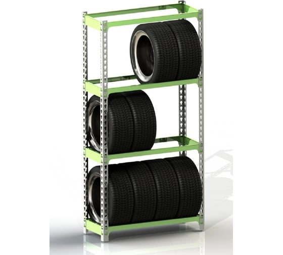 Стеллаж ООО Металекс серия TIRES 1800x1000x500 SMT181050