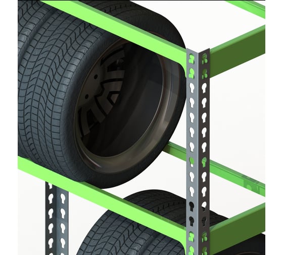 Стеллаж ООО Металекс серия TIRES 2000x1800x600 SMT201860