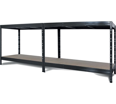 Металлический стеллаж AR SHELVING Rivet Stabil XL 180x160x60 см, цвет серый, 4 полки ХДФ TR18S403KHJFD8TCI0