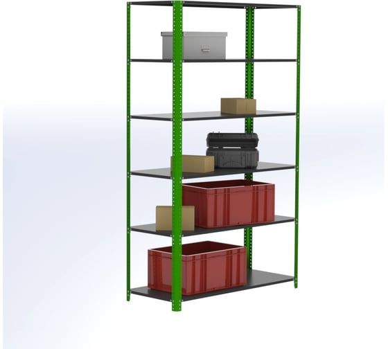 Стеллаж ООО Металекс Metalex AIR 2200x1600x400 6 полок SMAVI221640