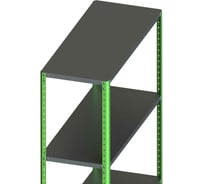 Стеллаж ООО Металекс Metalex AIR 2000x1600x400 4 полки SMAIV201640