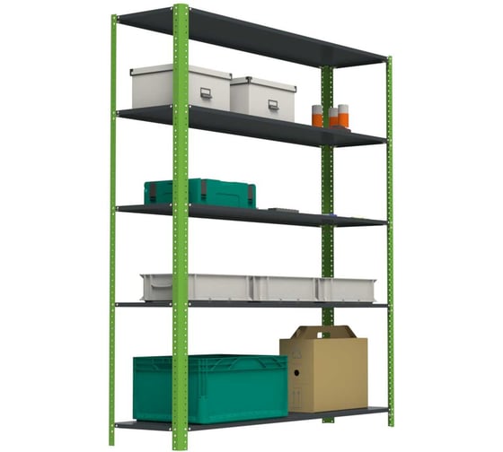 Стеллаж ООО Металекс Metalex AIR 1800x1600x600 5 полок SMAV181660 1