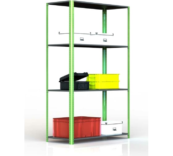 Стеллаж ООО Металекс Metalex AIR 1800x1200x500 4 полки SMAIV181250