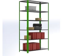 Стеллаж ООО Металекс Metalex AIR 2200x800x400 6 полок SMAVI228040