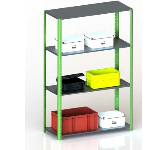 Стеллаж ООО Металекс Metalex AIR 1800x1400x300 4 полки SMAIV181430 1