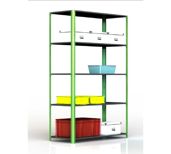 Стеллаж ООО Металекс Metalex AIR 2200x1600x500 5 полок SMAV221650