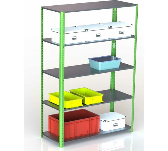 Стеллаж ООО Металекс Metalex AIR 1800x1200x300 5 полок SMAV181230