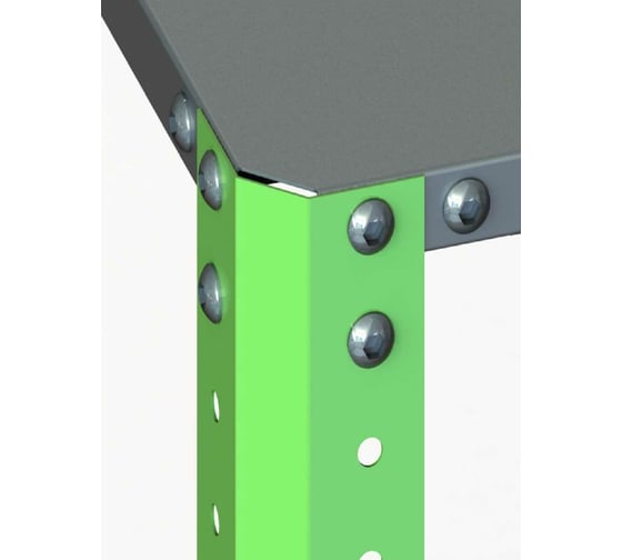 Стеллаж ООО Металекс Metalex AIR 2000x1200x400 6 полок SMAVI201240