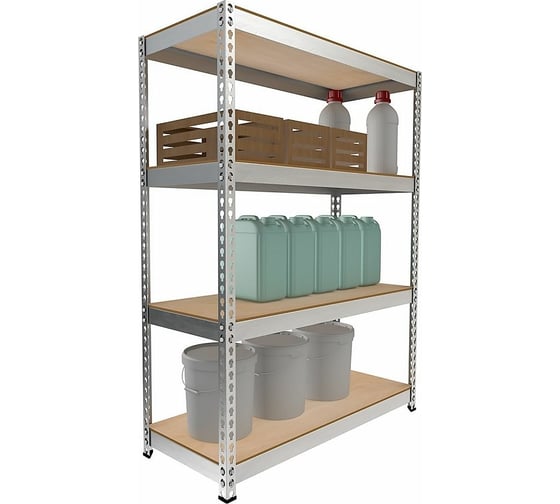 Стеллаж IRONMEBEL Optimus Hook Pro 2000x1500x600 мм, 4 яруса M-СГРФОЦ2000х1500х600х4