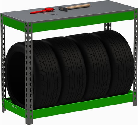 Стеллаж ООО Металекс Metalex серия TIRES 950x1600x400 (одна полка) SMTI951640
