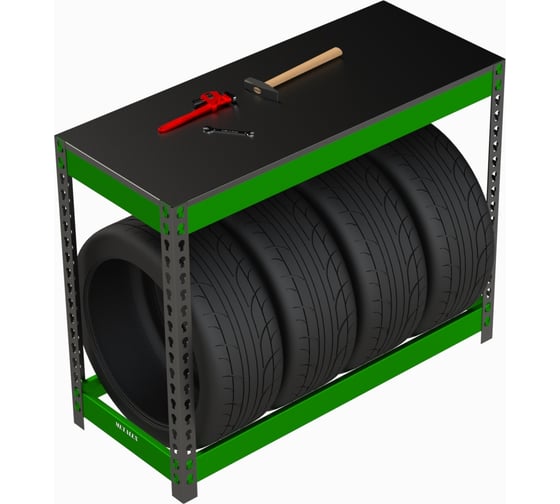Стеллаж ООО Металекс Metalex серия TIRES 950x1200x500 (одна полка) SMTI951250