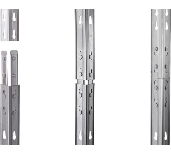 Металлический стеллаж AR SHELVING Rivet 200 180x100x40 EB 60 см, оцинкованный, 4 полки ХДФ TR18S416KHFCZI0