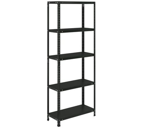 Металлический стеллаж BRABIX ГРАФИТ MS KD-180/30/70-5, лофт, 1800х700х300 мм, 5 полок 291267