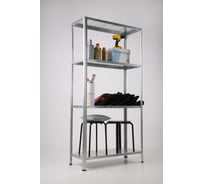 Оцинкованный стеллаж ООО ФУРАМА СТФЛ 2000x1000x400 мм, 4 полки СТФЛц201040-4