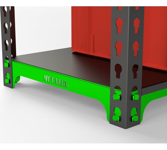 Стеллаж ООО Металекс MID 2200x1000x400 мм, 5 полок SMDV221040