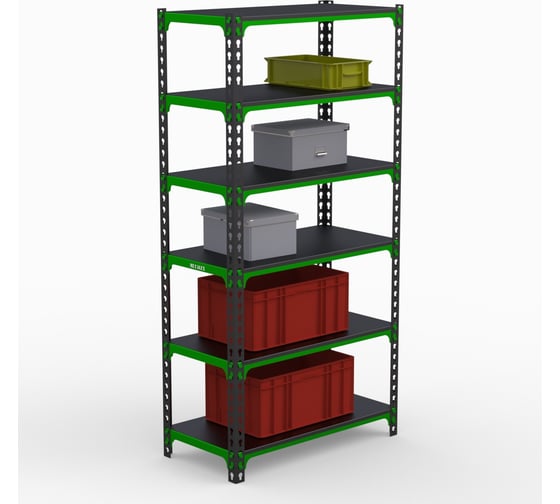 Стеллаж ООО Металекс MID 2200x1400x400 мм, 6 полок SMDVI221440