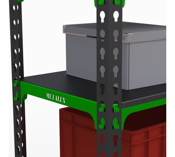 Стеллаж ООО Металекс MID 2200x1400x400 мм, 6 полок SMDVI221440