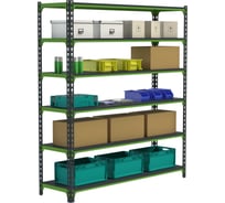 Стеллаж ООО Металекс MID 2200x1800x400 мм, 6 полок SMDVI221840