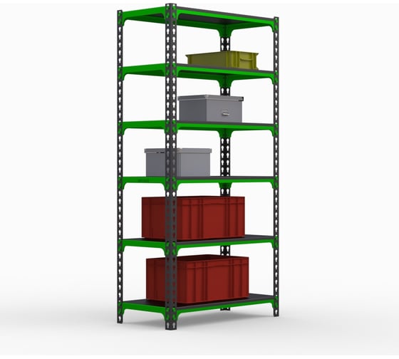 Стеллаж ООО Металекс MID 2200x1200x500 мм, 6 полок SMDVI221250