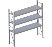 Стеллаж Ирбис Л50 2000x500x1800 мм, 3 яруса, металлические полки X961629471