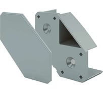 Соединитель ТДВ мебельная фурнитура Cubix серый, 16 мм, 8 шт. 3702103