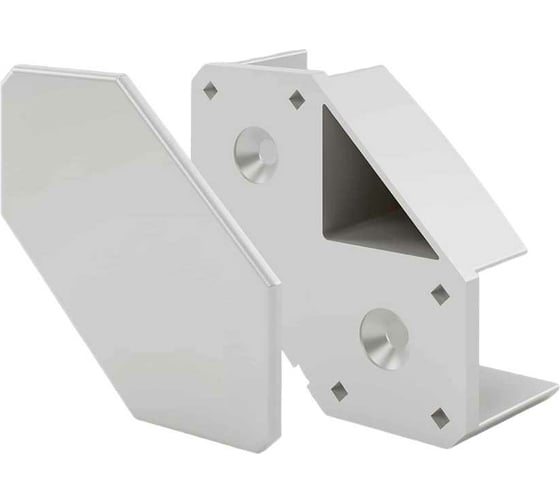 Соединитель ТДВ мебельная фурнитура Cubix белый, 16 мм, 8 шт. 3702101 1