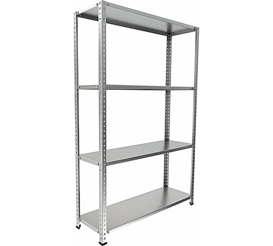 Металлический универсальный стеллаж IRONMEBEL optimus standart, h-2000, 4 полки, 1000x500 мм M-СУС2000x1000x500 1