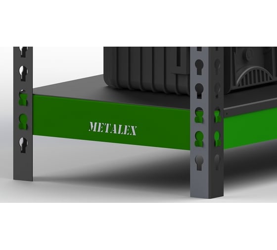 Стеллаж ООО Металекс Metalex HARD 2200x1800x500 5 полок SHDV221850