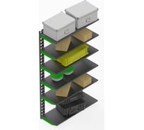 Модульный стеллаж ООО Металекс Metalex серии FLY 1500x800x300 мм, 6 полок SMFVI1508030