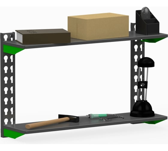 Модульный стеллаж ООО Металекс Metalex серии FLY, 500x600x200, 2 полки SMFII506020