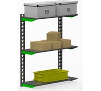 Модульный стеллаж ООО Металекс Metalex серии FLY, 1000x800x300, 3 полки SMFIII1008030