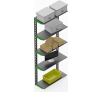 Модульный стеллаж ООО Металекс Metalex серии FLY 2000x600x300, 5 полок SMFV2006030