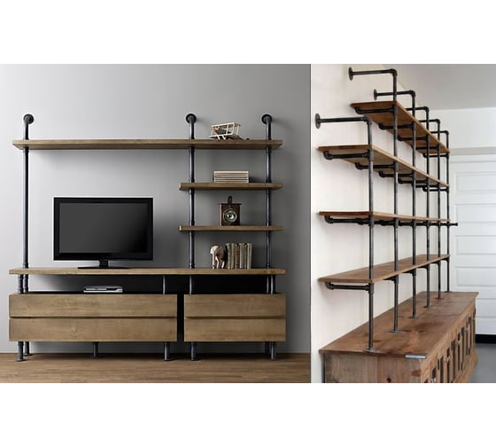 Непроходной фланец с фиксацией трубы Metalarredo loft d28 эффект ржавчины GID 28131