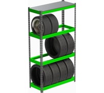 Стеллаж ООО Металекс серия TIRES 1800x1000x400 мм, одна полка SMTI181040