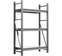 Металлический стеллаж IRONMEBEL optimus pro h-1500 zn, 3 яруса 1200x500 M-СГР1500ОЦ1200500ОЦ3