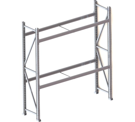 Каркас стеллажа Ирбис л50 2000x500x1800 мм, 2 яруса (без полок) X9537490