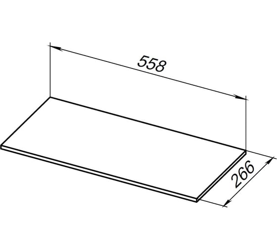 Полка для стеллажа ALLEN BRAU 1.33010.G-S LIBERTY 60, grey structure 00274486
