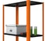 Стеллаж ООО Металекс Metalex AIR 1800x800x400 мм, 4 полки, оранжево-чёрный SMAOIV188040 5