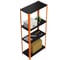Стеллаж ООО Металекс Metalex AIR 1800x800x400 мм, 4 полки, оранжево-чёрный SMAOIV188040 6