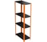Стеллаж ООО Металекс Metalex AIR 1800x800x400 мм, 4 полки, оранжево-чёрный SMAOIV188040 10
