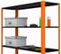 Стеллаж ООО Металекс Metalex AIR 2200x1200x300 мм, 6 полок, оранжево-чёрный SMAOVI221230 5