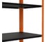 Стеллаж ООО Металекс Metalex AIR 2200x1400x400 мм, 7 полок, оранжево-чёрный SMAOVII221440 3