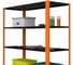 Стеллаж ООО Металекс Metalex AIR 2200x1200x500 мм, 7 полок, оранжево-чёрный SMAOVII221250 6