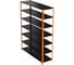 Стеллаж ООО Металекс Metalex AIR 2200x1600x400 мм, 7 полок, оранжево-чёрный SMAOVII221640 7