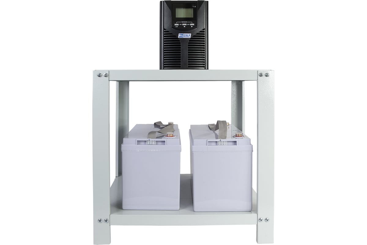 Металлический двухъярусный стеллаж для аккумуляторных батарей RUCELF ...