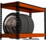 Стеллаж ООО Металекс Metalex серия TIRES 2200x1400x600 мм, одна полка, оранжево-чёрный SMTIO221460 3