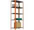 Стеллаж ООО Металекс Metalex AIR 1800x1000x300 мм, 5 полок, оранжево-черный SMAOV181030 1