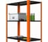 Стеллаж ООО Металекс Metalex AIR 2200x800x500 (5 полок) оранжево-чёрный SMAOV228050 9
